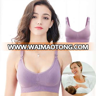 Hot Sale Plus Size Open Cup Seamless Sexy Nursing Bra Maternity Bras Breastfeeding