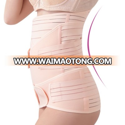 Private Label 3 in 1 Set Abdominal Binder Postpartum Belly Wrap for Slimming